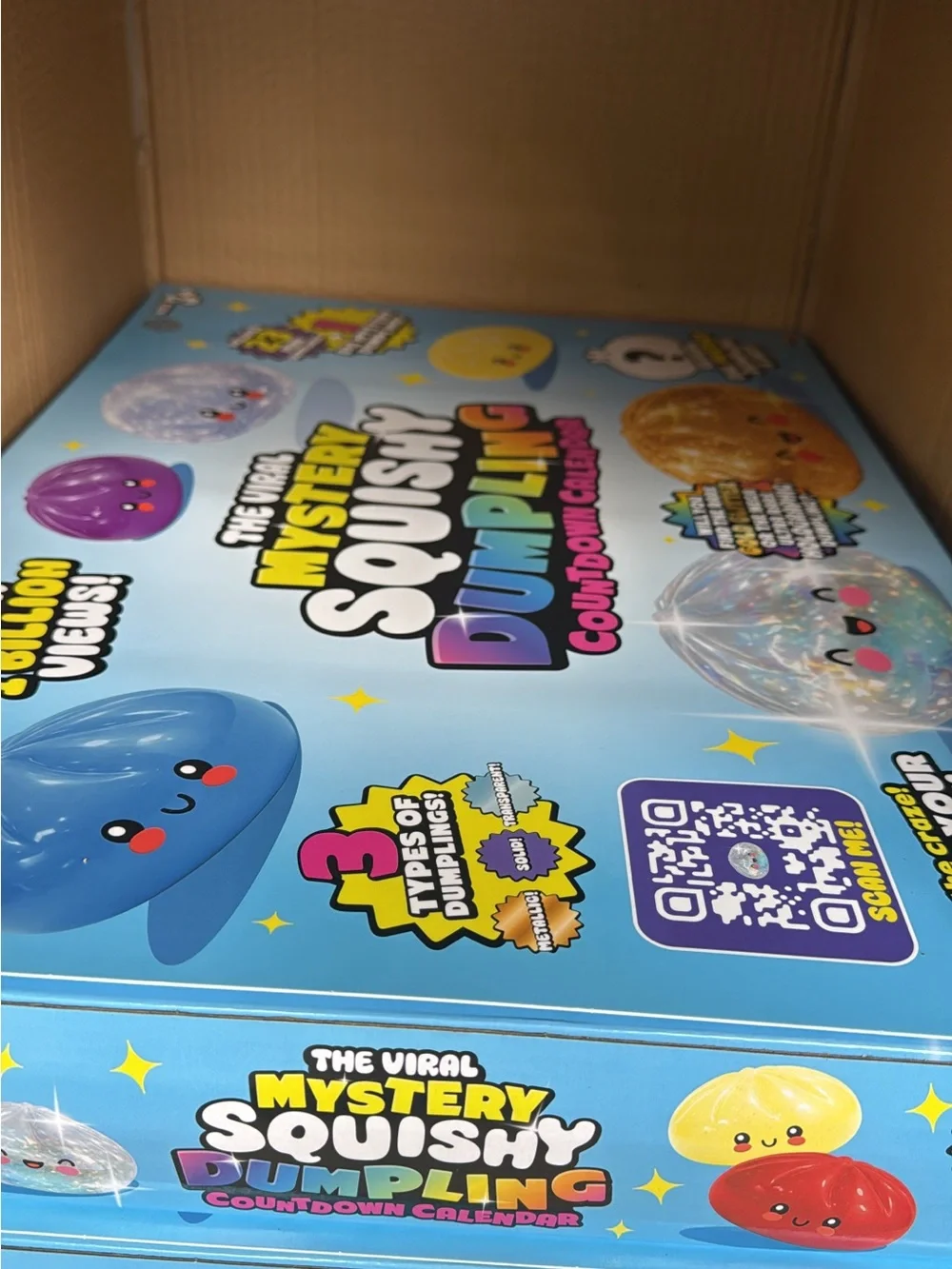 Mystery Squishy Dumpling Countdown Calendar - Squishy Dumpling (Purple & Gold)